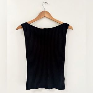 Guess Knit Black tank top women’s L
